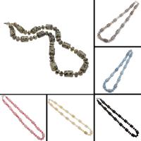 Gemstone Necklaces, Column, polished, DIY 13*10*8*5mm 