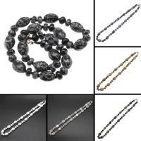 Gemstone Necklaces, Ellipse, polished, DIY 14*10*8*5mm [