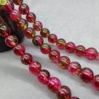 Knistern Quarz Perlen, Natürlicher Quarz, rund, poliert, verschiedene Größen vorhanden, Länge:ca. 15 ZollInch, verkauft von Strang