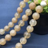 Gemischte Farbe Quarz Perlen, Natürlicher Quarz, rund, poliert, verschiedene Größen vorhanden, Länge:ca. 15 ZollInch, verkauft von Strang