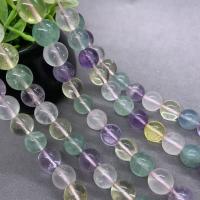 Gemischte Farbe Quarz Perlen, Natürlicher Quarz, rund, poliert, verschiedene Größen vorhanden, gemischte Farben, Länge:ca. 15 ZollInch, verkauft von Strang
