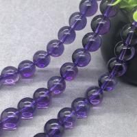 Perles améthystes Naturelles, améthyste, Rond, poli, normes différentes pour le choix, violet clair Environ 15 pouce, Vendu par brin