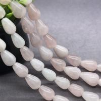 Natürliche Rosenquarz Perlen, Tropfen, poliert, verschiedene Größen vorhanden, Länge:ca. 15.7 ZollInch, verkauft von Strang