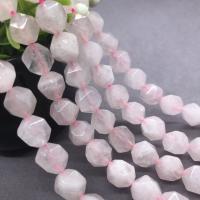 Natural Rose Quartz Beads, polished & faceted Approx 15 Inch 