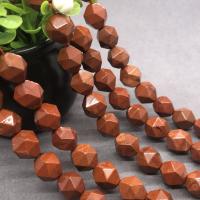 Red Jasper Bead, polished & faceted Approx 15 Inch 