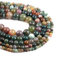 Natürliche Indian Achat Perlen, Indischer Achat, rund, DIY & verschiedene Größen vorhanden, Länge:ca. 42 cm, verkauft von Strang