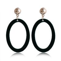 Wood Earring, Zinc Alloy, with Wood, for woman 