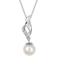 Crystal Zinc Alloy Necklace, with CRYSTALLIZED™ Crystal Pearl, fashion jewelry 