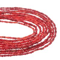 Natural Coral Beads, Dog Bone, polished, DIY, red, 7*5mm 