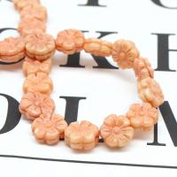 Perles en corail naturel, fleur, poli, DIY, plus de couleurs à choisir, 6*4mm, Vendu par brin