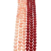Perles en corail naturel, Rond, poli, DIY, couleurs mélangées, 6mm, Vendu par brin