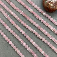 Natürliche Rosenquarz Perlen, Würfel, poliert, DIY & facettierte, 6mm, verkauft von Strang