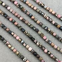Rhodonite Beads, Rhodochrosite, Cube, polished, DIY & faceted, 6mm 