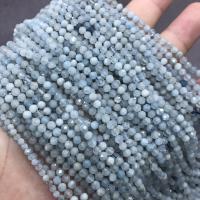 Aquamarin Perlen, rund, poliert, verschiedene Größen vorhanden & facettierte, verkauft von Strang