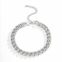 Collier de perles, chaîne en aluminium, Placage, styles différents pour le choix & pour femme & avec strass, plus de couleurs à choisir, Vendu par brin