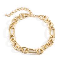 Collier de perles, chaîne en aluminium, avec 3.9 inch chaînes de rallonge, Placage, pour femme, plus de couleurs à choisir Environ 14 pouce, Vendu par brin