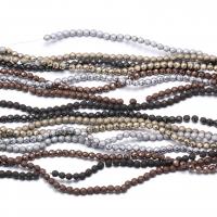 Perles hématite non-magnétique, Rond, Placage coloré, DIY & facettes, plus de couleurs à choisir Vendu par brin