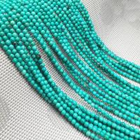 Natural Turquoise Beads, Round, DIY, green, 3mm 