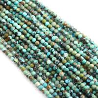 Naturelles perles Turquoise africaines, Rond, DIY & normes différentes pour le choix & facettes, Vendu par brin