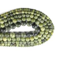 Südliche Jade Perle, rund, DIY & verschiedene Größen vorhanden, grün, verkauft von Strang