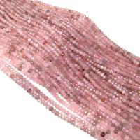 Natürliche Rosenquarz Perlen, rund, DIY & facettierte, Rosa, 3x4mm, verkauft von Strang