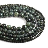 Kambaba Jasper Beads, Round, DIY green 