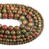 Unakit Perlen, Unakite, rund, DIY & verschiedene Größen vorhanden, verkauft von Strang