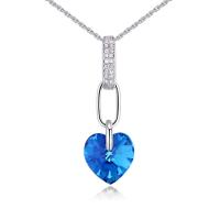 Crystal Zinc Alloy Necklace, with Crystal, fashion jewelry 