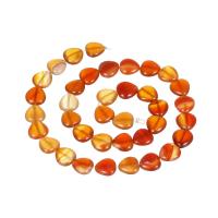 Natural Red Agate Beads, Heart, polished, DIY, red, 11mm 