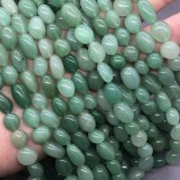 Grün Aventurin Stein Perlen , Grüner Aventurin, Unregelmäßige, poliert, verschiedene Größen vorhanden, verkauft von Strang