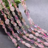 Gemischte Farbe Quarz Perlen, Natürlicher Quarz, Unregelmäßige, poliert, DIY, farbenfroh, 6x8mm, verkauft von Strang