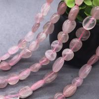 Natürliche Rosenquarz Perlen, Klumpen, poliert, verschiedene Größen vorhanden, verkauft von Strang