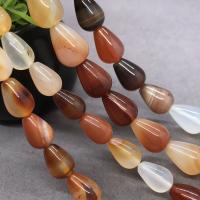 Natural Red Agate Beads, Teardrop, polished Approx 15.7 Inch 