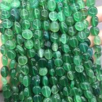 Natürliche grüne Achat Perlen, Grüner Achat, Klumpen, poliert, DIY, 8x10mm, verkauft von Strang