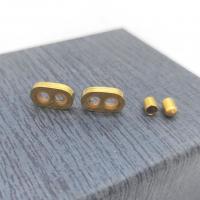 Stainless Steel Stopper Beads, plated 