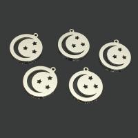 Stainless Steel Pendants, Flat Round, polished, hollow Approx 1.2mm 