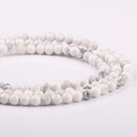 Magnesit Perle, rund, DIY & verschiedene Größen vorhanden, weiß, verkauft von Strang