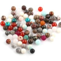 Gemischte Edelstein Perlen, rund, DIY & verschiedene Größen vorhanden, farbenfroh, verkauft von Tasche