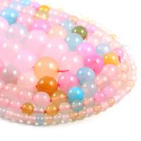 Morganit Perlen, rund, DIY & verschiedene Größen vorhanden, farbenfroh, verkauft von Strang