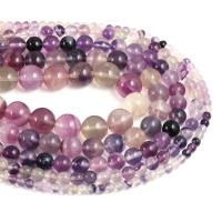 Fluorite Beads, Purple Fluorite, Round, DIY purple 