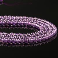 Natürliche Amethyst Perlen, rund, DIY & verschiedene Größen vorhanden, violett, verkauft von Strang