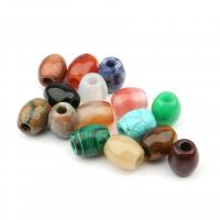 Gemischte Edelstein Perlen, Naturstein, Trommel, DIY & facettierte, keine, 20x15mm, verkauft von PC