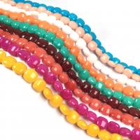 Handgefertigte Lampwork Perlen, Quadrat, DIY, keine, 8x8mm, verkauft von Strang