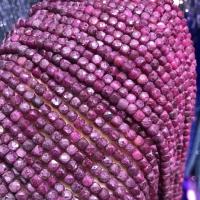 рубин Бусины, Куб, DIY & граненый, пурпурный, 4mm, продается Strand