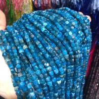 Apatite Beads, Apatites, Cube, DIY, blue 