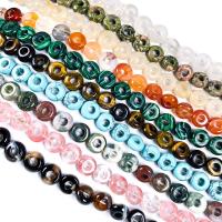 Mixed Gemstone Beads, Natural Stone, Donut, DIY 