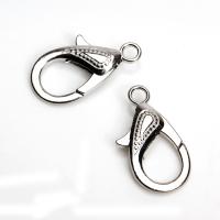 Zinc Alloy Lobster Clasp, plated, DIY, silver color, 29*16*4mm 