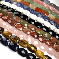 Gemischte Edelstein Perlen, Naturstein, Trapez, DIY & facettierte, keine, 12x16.5x6mm, verkauft von Strang