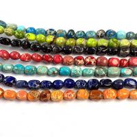 Eindruck Jaspis Perlen, Impression Jaspis, DIY, keine, 5x5x7mm, verkauft von Strang