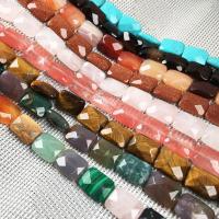 Mixed Gemstone Beads, Natural Stone, Rectangle, DIY & faceted 